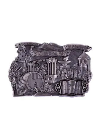 Магнит Нальчик Коллаж мет.стразы фигурка цв.ант.олово (027-6ATN-143-S)