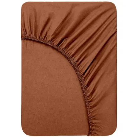 Простыня Mona Liza 18-1246 200x180 см сатин на резинке коричневый хлопковая простыня dreamreal 100 160 200