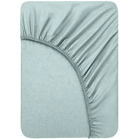 Простыня Mona Liza 13-4404 200x180 см сатин на резинке серый