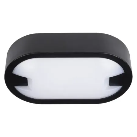 Светильник утилитарный настенно-потолочный Jazzway PBH-PC8-OA 15 Вт IP65 овал цвет черный