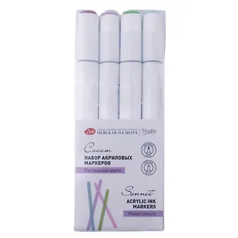 Маркеры акриловые 04цв 