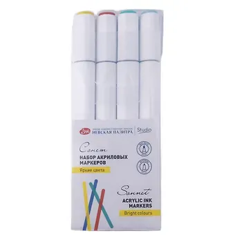 Маркеры акриловые 04цв 