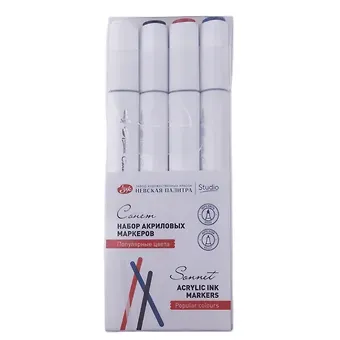 Маркеры акриловые 04цв 