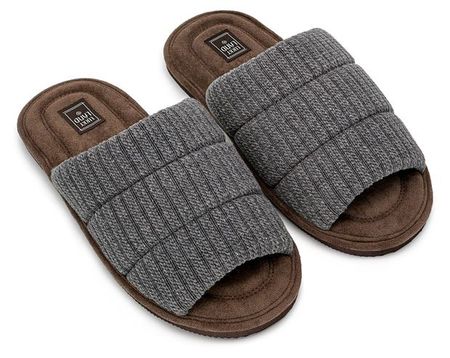 Тапочки мужские LuckyLand открытый нос графитовый/серый, р. 42 в ассортименте