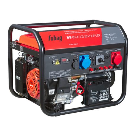 Генератор бензиновый 8 кВт (пусковой ток 16 кВт) Fubag BS8500XD ES Duplex