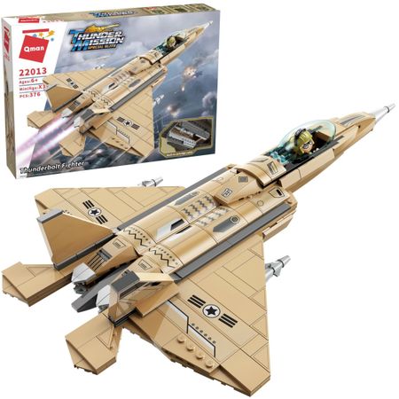 Конструктор Qman Thunder Mission Истребитель 376 деталей