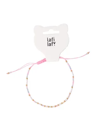 Браслет из бисера розовый (12-253004-С32) (Lafilaf)