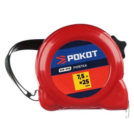 Рулетка Рокот, 7,5 м х 25 мм