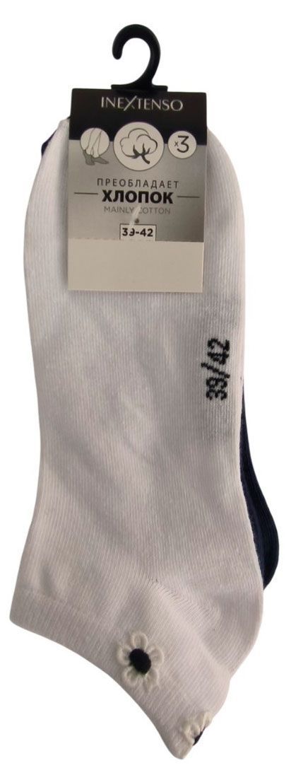 Носки женские InExtenso укороченные, 3 пары бритта текентрап у кого нет пары