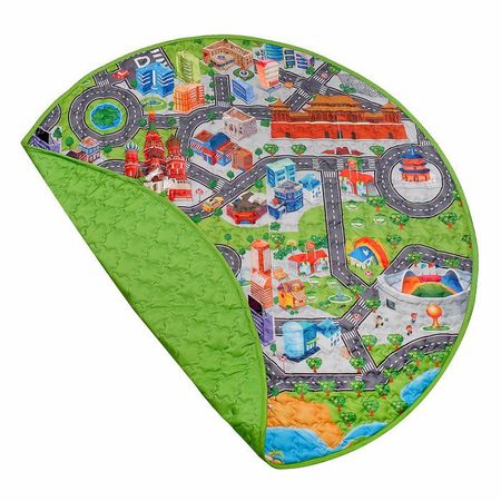 Коврик развивающий, игровой «Дороги», стёганый, d = 142 см kuromi рум арт бокс развивающий игровой
