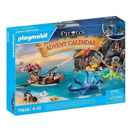 Набор детский PLAYMOBIL Адвент-календарь с фигурками и аксессуарами Пираты рождественский адвент календарь с носками santa claus