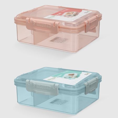 Контейнер пластиковый для хранения цветной 20х16,5х7,4 см пластиковый контейнер для украшений jetting 10 ячеек