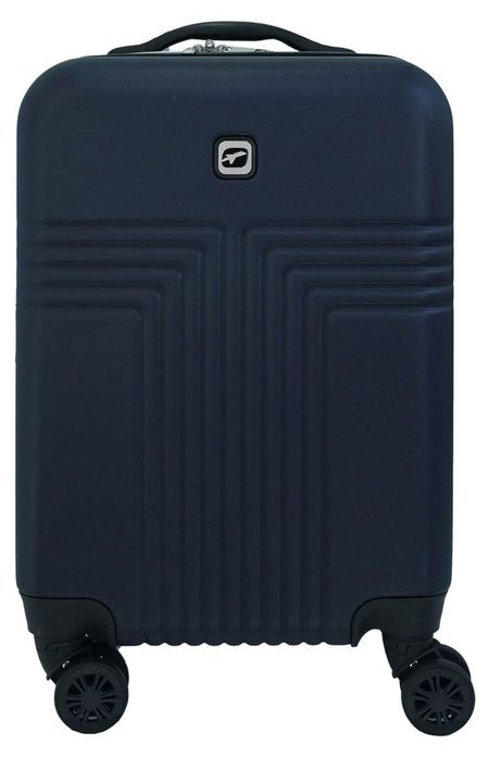 Чемодан жетский Airport синий 8 колес, р S