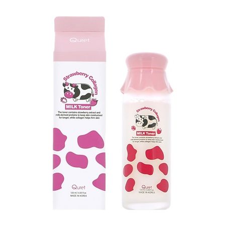 Тонер для лица QURET Тонер для лица с экстрактом клубники и коллагеном мини фигурки клубники из канифоли tsxjy 100 шт