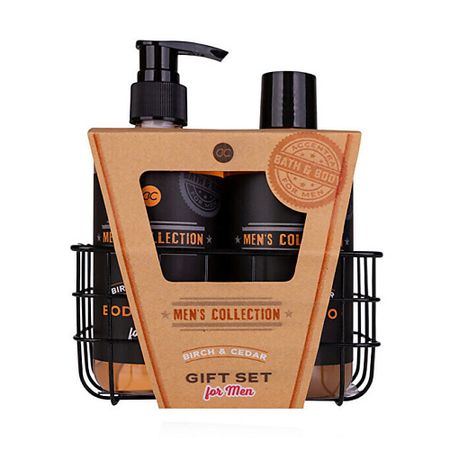 Набор средств для ванной и душа ACCENTRA Набор для ухода за телом в корзине Men's Collection Gift Set