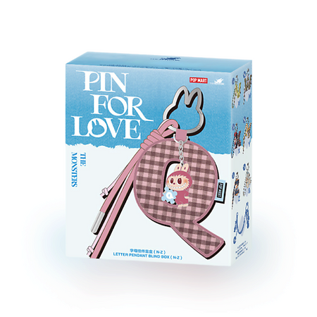 Брелок POP MART Буквы-подвески LABUBU LETTERS «Blind Box» (буквы N-Z), коллекция «Pin For Love» рождественские носки буквы флис