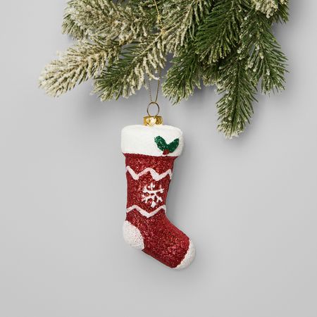 Елочная игрушка Носок/Calzino елочная игрушка птица 10x8 5 красный