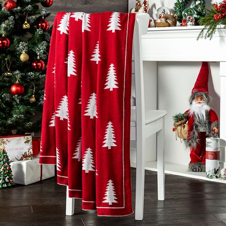 Плед Красная сосна/Abete rosso, красный рождественские куклы spare no effort красный 40 75 см