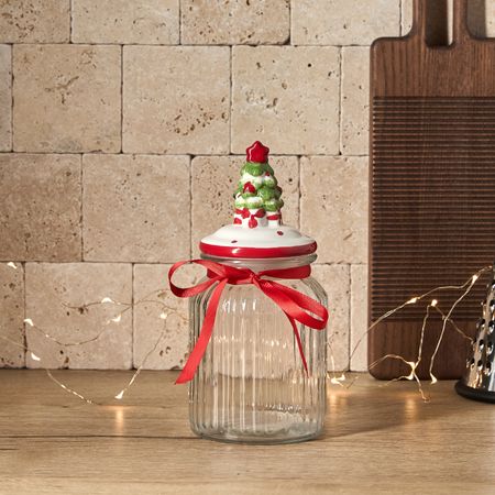 Емкость для хранения Рождественский джем/Christmas jam, елка I рождественский   для фотобудки