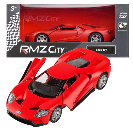 Машинка металлическая RMZ City Ford GT 2019, масштаб 1:39 Лицензионная модель. Фрикционный механизм.