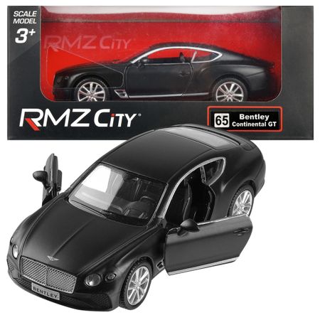 Машинка металлическая RMZ City The Bentley Continental GT 2018, масштаб 1:39 Лицензионная модель. Фрикционный механизм.