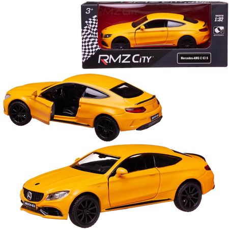 Машинка металлическая RMZ City Mercedes-Benz C63 S AMG Coupe 2019, масштаб 1:39 Лицензионная модель. Фрикционный механизм.