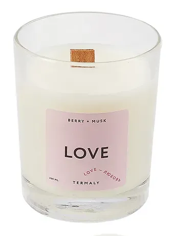 Свеча ароматическая Love (Ягоды,Мускус) (200мл) (7TICAN_LOV)