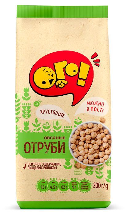 Отруби овсяные ОГО!, 200 г