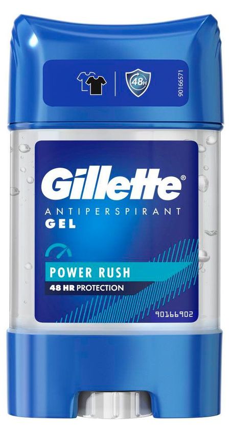 Дезодорант-антиперспирант гелевый Gillette Power Rush, 70 мл