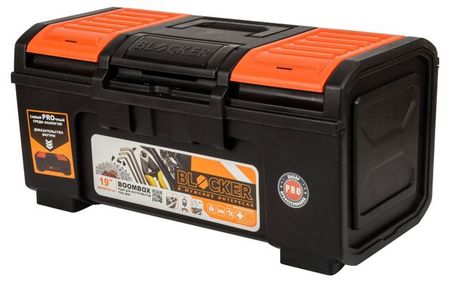 Ящик для инструментов Blocker Boombox черно-оранжевый, 19