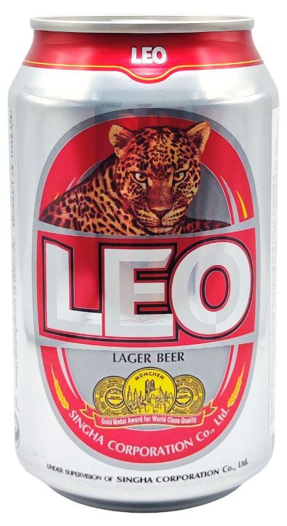 Пиво светлое LEO фильтрованное 5%, 330 мл