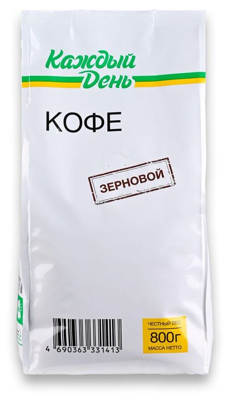 Кофе зерновой Каждый день, 800 г