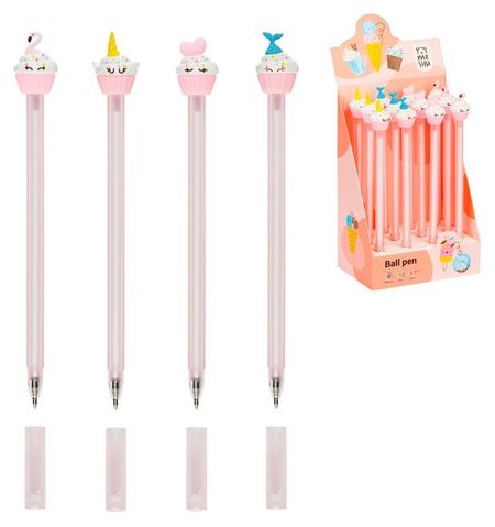 Ручка шариковая Meshu Small Princess Cake синяя 0,7мм, 1 шт в ассортименте