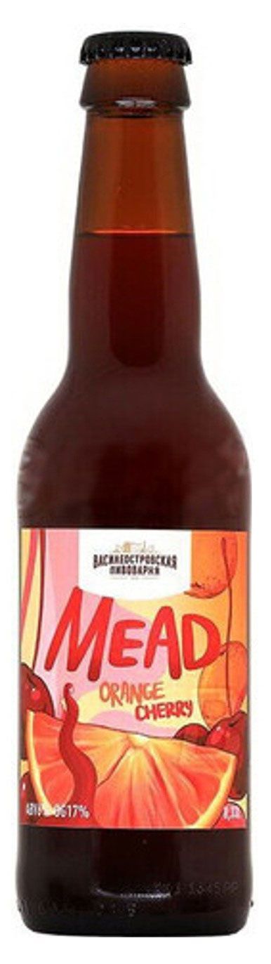 Медовуха Василеостровская пивоварня Orange & Cherry, 330 мл