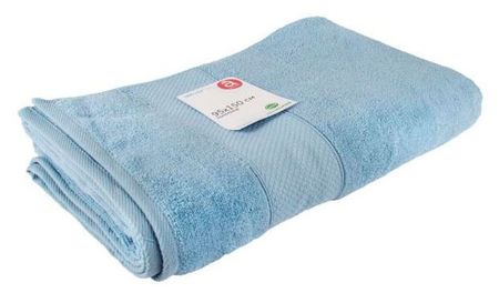 Полотенце Actuel махровое голубое банное, 95х150 см