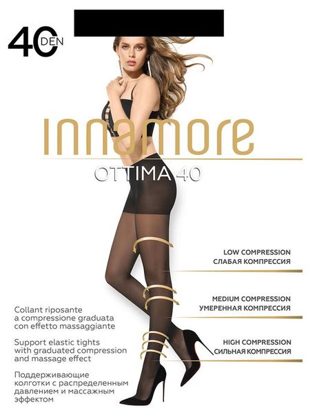 Колготки женские Innamore Ottima 40 den Nero, размер 3