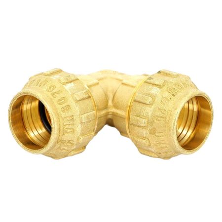 Угол ПНД Tiemme компрессионный 20х20 мм латунь