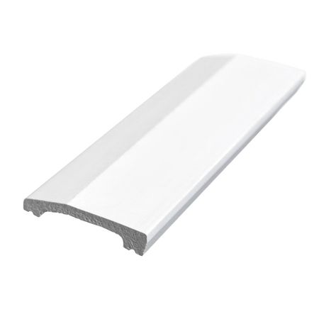 Плинтус экополимер Stenopol 70x15x2000 мм белый (C7125)