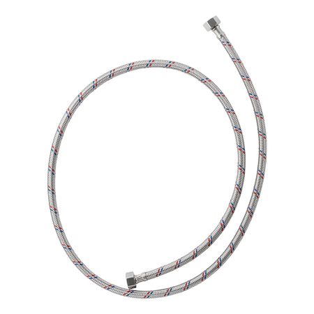 Подводка гибкая для воды VRT 1/2 ВР(г) х 1/2 ВР(г) 150 см (521382) 1 м универсальный автомобильный воздуховод гибкий вентиляционный шланг экстрактор горячего и холодного охлаждения 25 32 38 42 45 51 63 76 80 мм