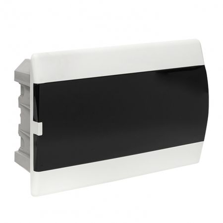Щит распределительный встраиваемый EKF SlimBox PROxima ЩРВ-П-18 пластиковый IP41 230х395х100 мм 18 модулей прозрачная дверь серый