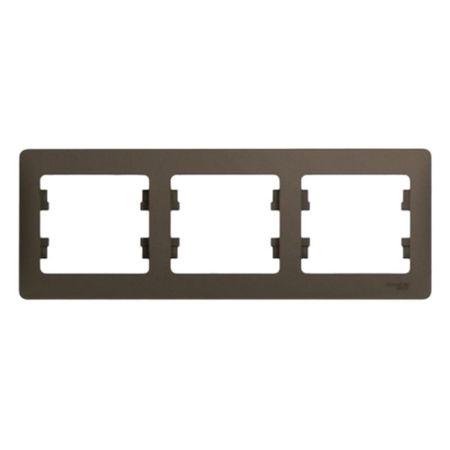 Рамка Systeme Electric Glossa трехместная шоколад (GSL000803)