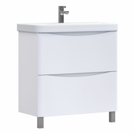 Тумба под раковину Vigo Glem 80 см напольная белая (tn.GLE.9595.80.2Y)