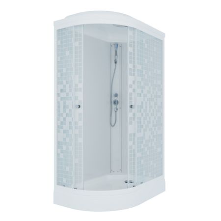 Душевая кабина Triton Коралл 120х80х217,5 см стекло тонированное 4 мм с низким поддоном асимметрия правая кабина душевая triton коралл 120х80х218см низкий поддон левая