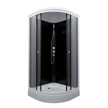 Душевая кабина Triton Нова 88х88х217,5 см стекло прозрачное 4 мм с низким поддоном полукруг тери нова обратная перспектива