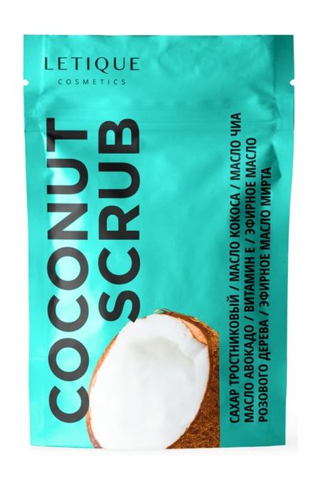 Letique Coconut Scrub витамин с 900мг апельсин без сахара gls таблетки шипучие 3 8г 20шт