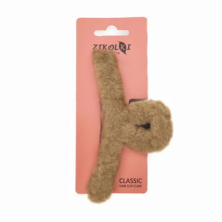 Заколка для волос ZIKOLKI STORE Заколка краб аксессуар для волос пушистый, большой крабик пушистый ковёр для гостиной