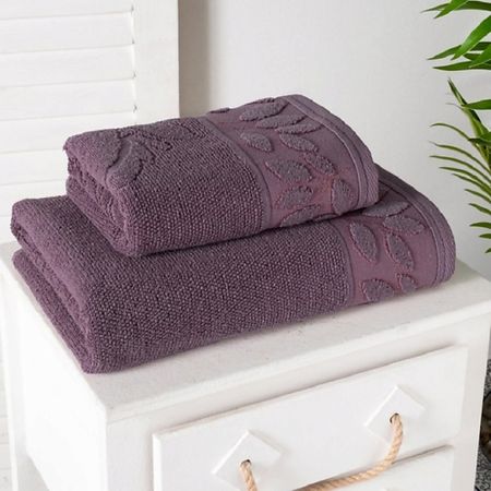 Полотенце ARYA HOME COLLECTION Полотенце Arya 70X140 Laurel Серый полотенце cleanelly basic delicate зелено серый 70х130 см