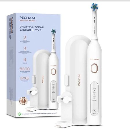 Электрическая зубная щетка PECHAM Электрическая зубная щетка White Smile
