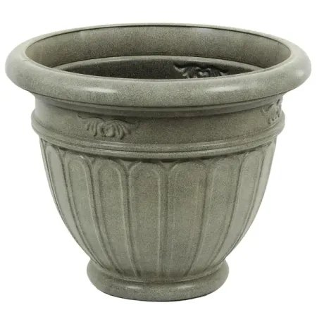 Горшок-кашпо цветочный Истрия ø50 h45 см v60 л пластик фисташковый бечевка для декорирования на пластиковой бобине 10м натуральная