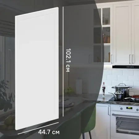 Фасад для кухонного шкафа Ньюпорт 44.7x102.1 см Delinia ID МДФ цвет белый сергей александрович леваков наталия алексеевна шешукова сергей вячеславович пауков benign and pre invasive cervical conditions educational and methodical manual